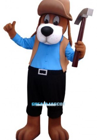Worker Dog Mascot Costume