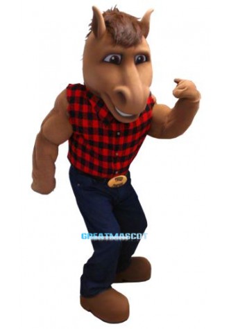Power Leisurely Horse Mascot Costume