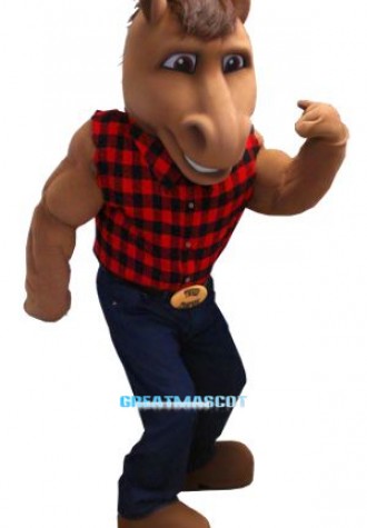 Power Leisurely Horse Mascot Costume