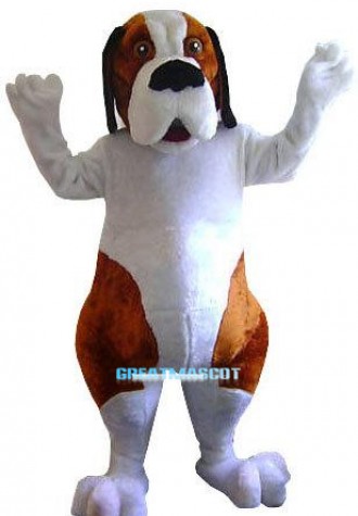 Saint Bernard Dog Mascot Costume
