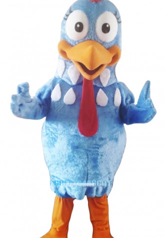 Blue Chicken Mascot Costume Adult Character Costume