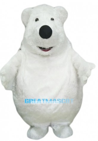 Giant Big Fat Polar Bear Mascot Costume