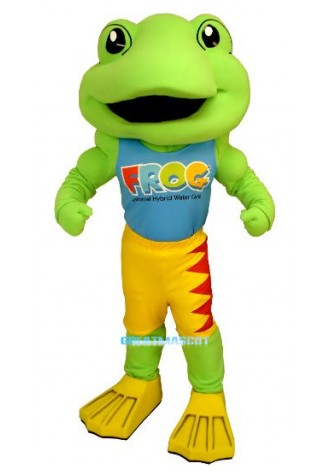 Power Frog Mascot Costume
