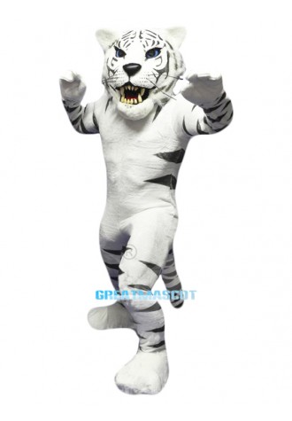 White Tiger Mascot Costume Free Shipping