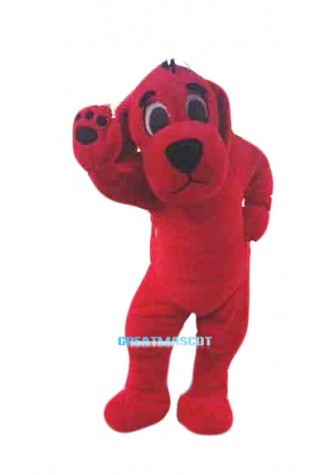 Big Red Dog Mascot Costume