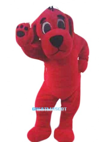 Big Red Dog Mascot Costume