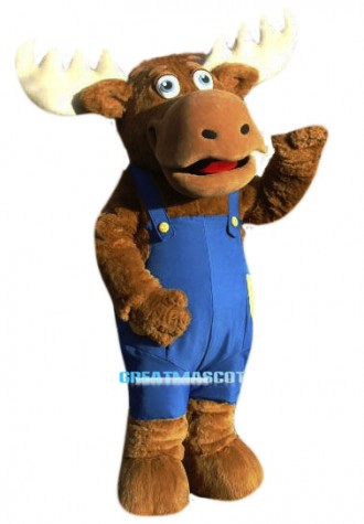 Cute Moose Mascot Costume