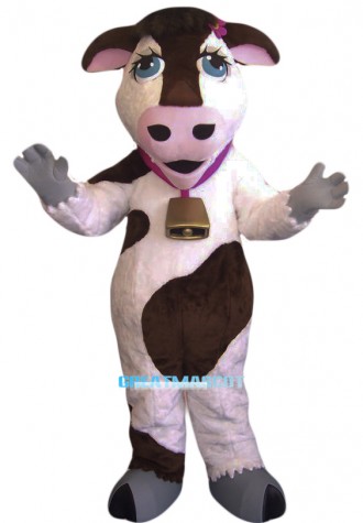 Cute Cow Mascot Costume