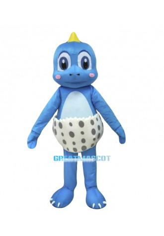 Blue Dinosaur Mascot Costume