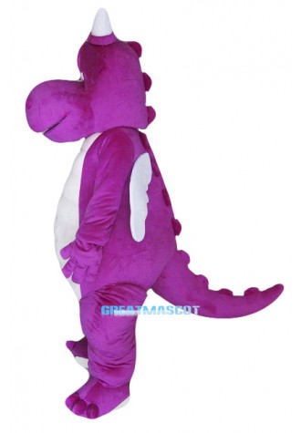 Purple Adult Dragon Mascot Costume