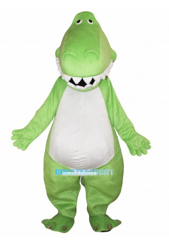 Adult Mascot Costume Green Dinosaur Costume
