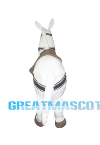 2 Person White Horse Mascot Costumes