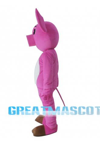 Adult Pink Pig Mascot Costume