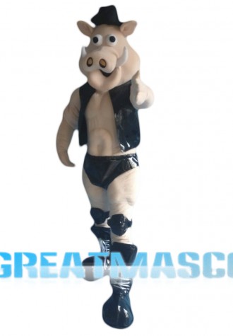 Power Muscle Boar Mascot Costume