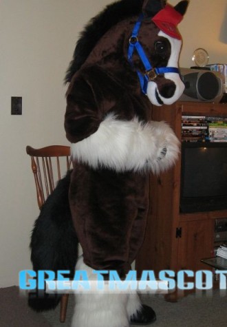 High Quality Horse Mascot Costume Free Shipping