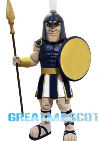 Blue Knight Mascot Costume