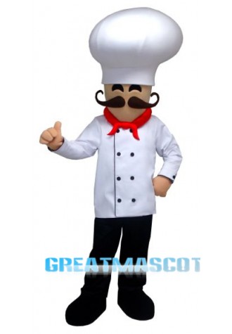 Smile Chef Man Mascot Costume
