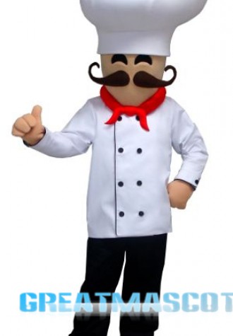 Smile Chef Man Mascot Costume