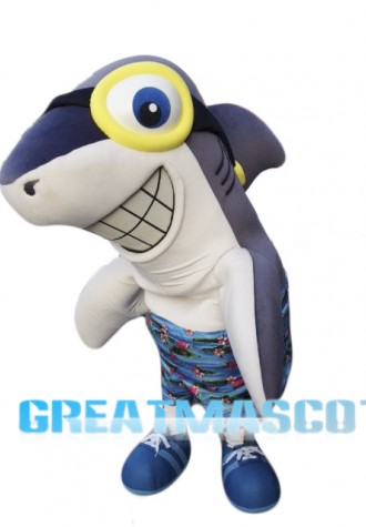 Smile Shark Mascot Costume