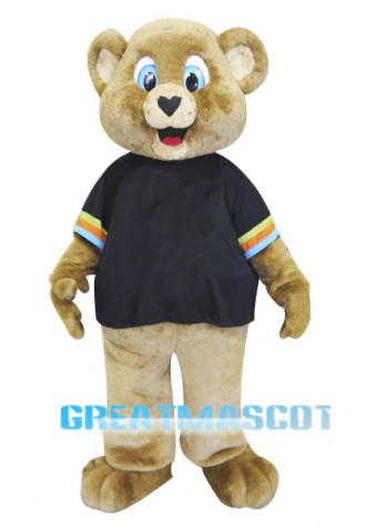 Cute Brown Bear Mascot Costume