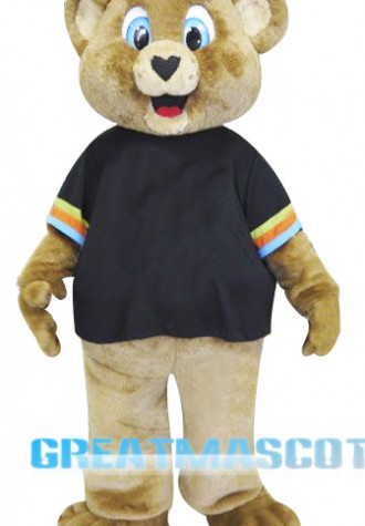 Cute Brown Bear Mascot Costume