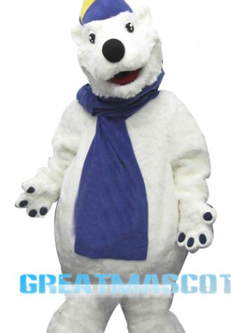 Happy Polar Bear Mascot Costume