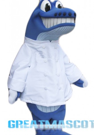 Chef Whale Mascot Costume