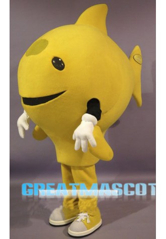 Yellow Fish Mascot Costume