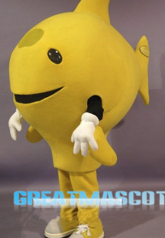 Yellow Fish Mascot Costume