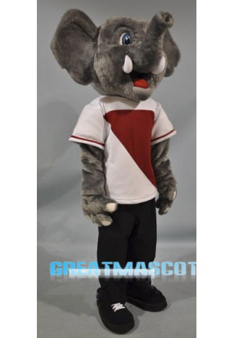 Happy Elephant Mascot Costume