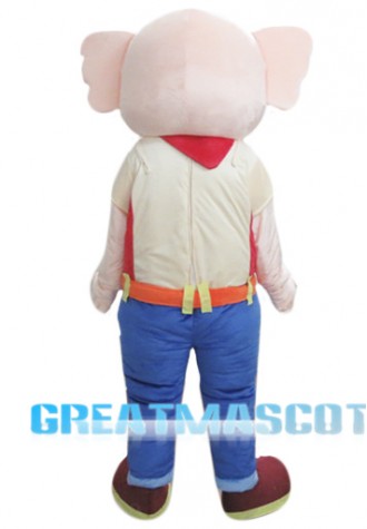  Beige Elephant Mascot Costume