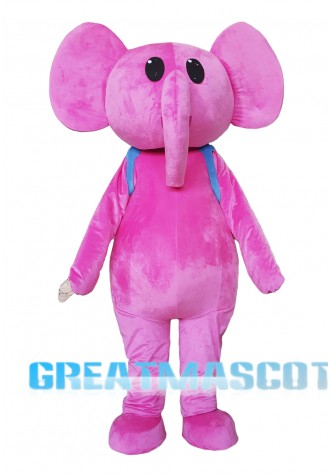 Adult Pink Elephant Mascot Costume
