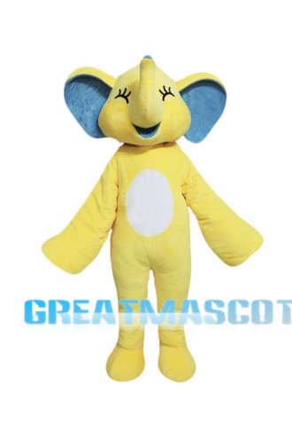 Yellow Elephant Mascot Costume