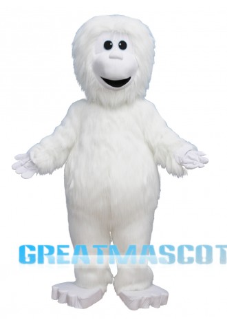White Yeti Mascot Costume