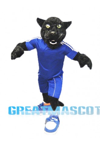  Black Sport Panther Mascot Costume