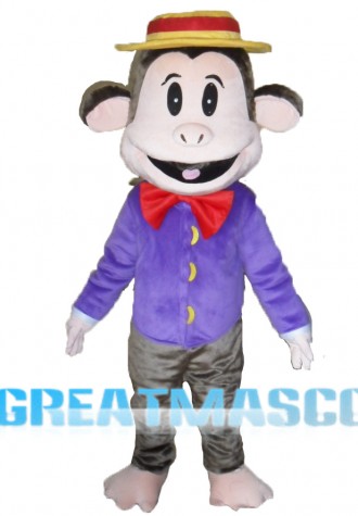 Smart Monkey Mascot Costume