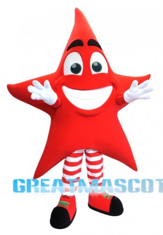 Red Star Mascot Costume