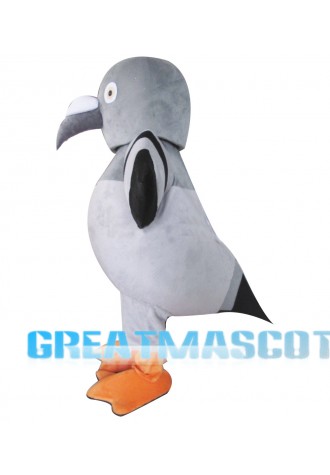 Grey Pigeon Mascot Costume