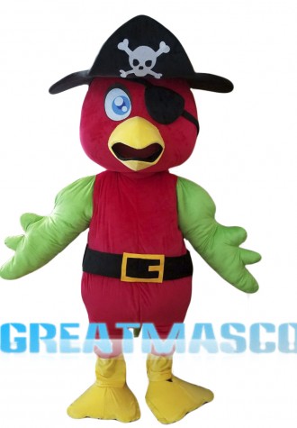 Pirate Parrot Mascot Costume