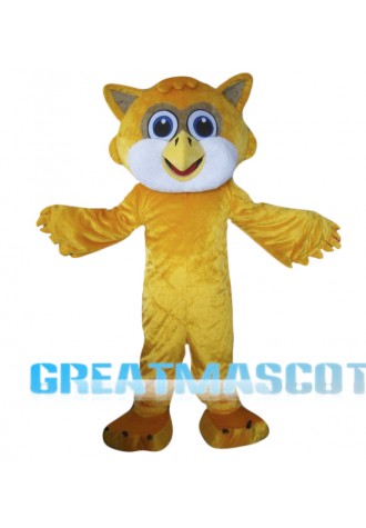 Yellow Owl Mascot Costume