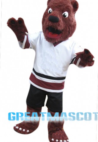 Red Bear Mascot Costume