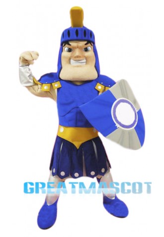 Blue Spartan Titan Trojan Mascot Costume