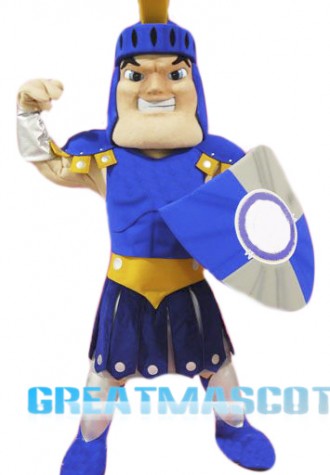 Blue Spartan Titan Trojan Mascot Costume