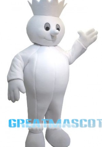 King Snowman Mascot Costume