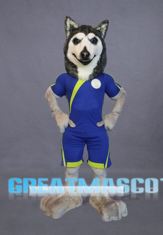 Football Husky Dog Mascot Costume