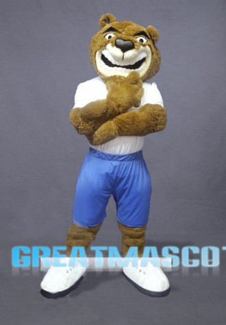 Confident Bear Mascot Costume