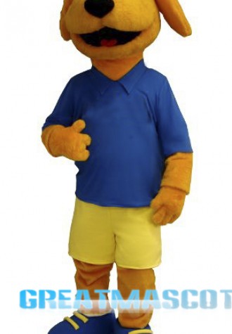 Cute Golden Dog Mascot Costume