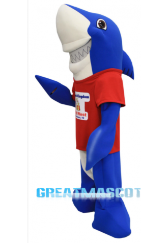 Splash Kingdom Shark Mascot Costume