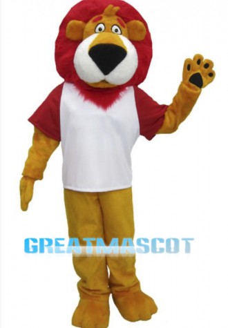 Red Hair Lion Mascot Costume