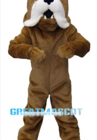 Brown Bulldog Mascot Costumes